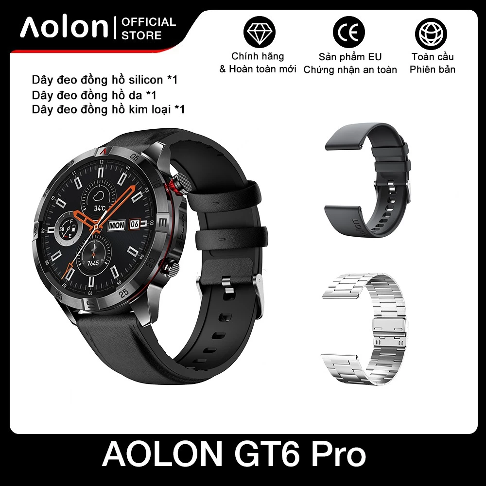 Aolon GT6 Pro Đen - Dây thép bạc